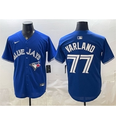 Men Toronto Blue Jays  77 Louis Varland Royal 2025 Limited Stitched Baseball Jersey