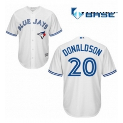 Womens Majestic Toronto Blue Jays 20 Josh Donaldson Authentic White MLB Jersey