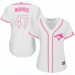 Womens Majestic Toronto Blue Jays 47 Jack Morris Authentic White Fashion Cool Base MLB Jersey 