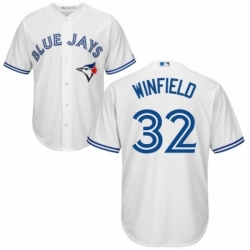 Youth Majestic Toronto Blue Jays 32 Dave Winfield Authentic White Home MLB Jersey 