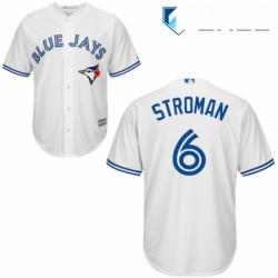 Youth Majestic Toronto Blue Jays 6 Marcus Stroman Authentic White Home MLB Jersey