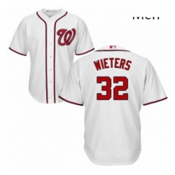 Mens Majestic Washington Nationals 32 Matt Wieters Replica White Home Cool Base MLB Jersey