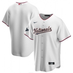 Nationals Blank White Gold Nike 2020 Gold Program Cool Base Jersey