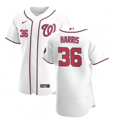 Washington Nationals 36 Will Harris Men Nike White Home 2020 Authentic Player MLB Jersey