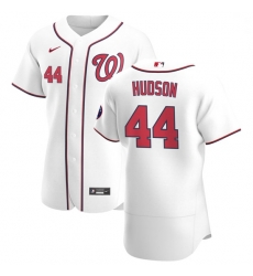 Washington Nationals 44 Daniel Hudson Men Nike White Home 2020 Authentic Player MLB Jersey