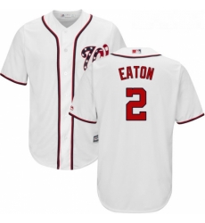 Youth Majestic Washington Nationals 2 Adam Eaton Authentic White Home Cool Base MLB Jersey