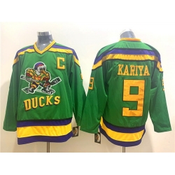 Ducks 9 Paul Kariya Green CCM Jersey