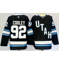 Men Utah Hockey Club 92 Logan Cooley Navy 2024 25 Stitched Jersey