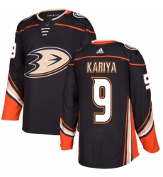 Youth Adidas Anaheim Ducks 9 Paul Kariya Authentic Black Home NHL Jersey 