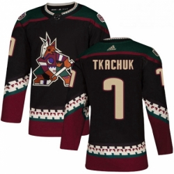 Mens Adidas Arizona Coyotes 7 Keith Tkachuk Authentic Black Alternate NHL Jersey 