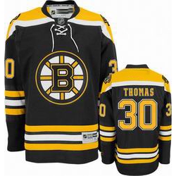 Boston Bruins #30 THOMAS Black Hockey Jerseys