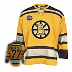 Boston Bruins 77 BOURQUE 2010 Winter Classic Premier Jersey yellow