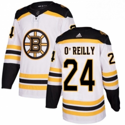 Mens Adidas Boston Bruins 24 Terry OReilly Authentic White Away NHL Jersey 