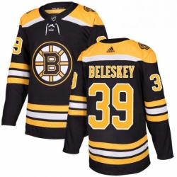 Mens Adidas Boston Bruins 39 Matt Beleskey Authentic Black Home NHL Jersey 