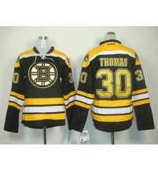 Women Boston Bruins 30 Tim Thomas Black Jersey