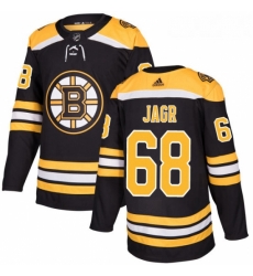 Youth Adidas Boston Bruins 68 Jaromir Jagr Premier Black Home NHL Jersey 