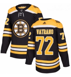 Youth Adidas Boston Bruins 72 Frank Vatrano Premier Black Home NHL Jersey 