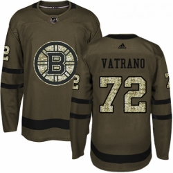 Youth Adidas Boston Bruins 72 Frank Vatrano Premier Green Salute to Service NHL Jersey 