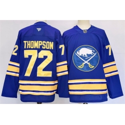 Men Buffalo Sabres 72 Tage Thompson Blue 2024 25 Stitched Jersey