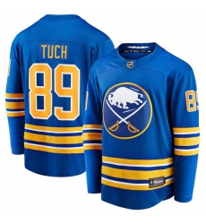 Men Buffalo Sabres 89 Alex Tuch Blue Stitched Jersey