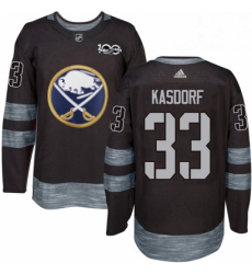 Mens Adidas Buffalo Sabres 33 Jason Kasdorf Premier Black 1917 2017 100th Anniversary NHL Jersey 