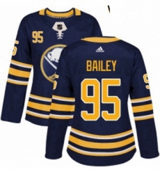 Womens Adidas Buffalo Sabres 95 Justin Bailey Authentic Navy Blue Home NHL Jersey 