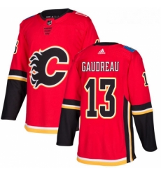 Youth Adidas Calgary Flames 13 Johnny Gaudreau Authentic Red Home NHL Jersey 