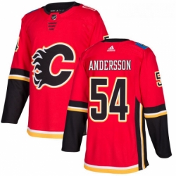 Youth Adidas Calgary Flames 54 Rasmus Andersson Premier Red Home NHL Jersey 