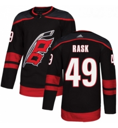 Youth Adidas Carolina Hurricanes 49 Victor Rask Premier Black Alternate NHL Jersey 