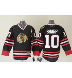 Chicago Blackhawks #10 Patrick Sharp Black Stitched NHL Jersey