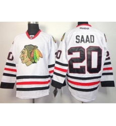 Chicago Blackhawks 20 Brandon Saad White NHL Jerseys