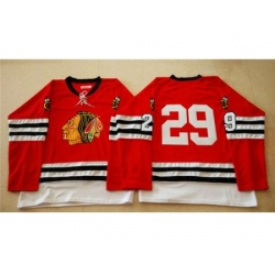 Chicago Blackhawks #29 Bryan Bickell Red Mitchell And Ness 1960-61 Stitched NHL Jersey