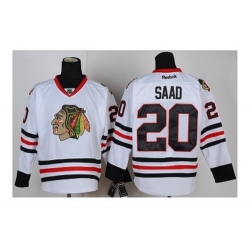 NHL Jerseys Chicago Blackhawks #20 Saad White Jerseys