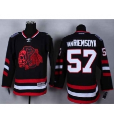 nhl jerseys chicago blackhawks #57 van riemsdyk black-1[2014 Stadium Series][the skeleton head]