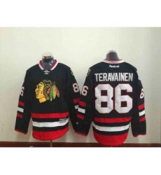 nhl jerseys chicago blackhawks #86 teravainen black[2014 Stadium Series]