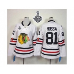 women nhl jerseys chicago blackhawks #81 hossa white[2015 winter classic][2015 stanley cup]