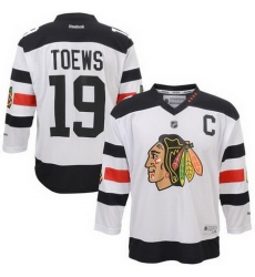 Blackhawks #19 Jonathan Toews White 2016 Stadium Series Stitched Youth NHL Jersey II