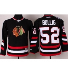 Youth Chicago Blackhawks 52 Brandon Bollig Black 2014 Stadium Series Jersey