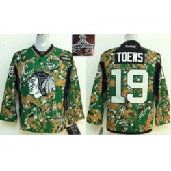 youth nhl jerseys chicago blackhawks #19 toews camo[2015 Stanley cup champions]