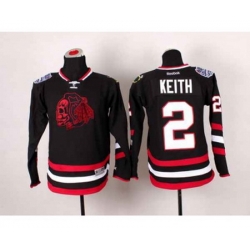 youth nhl jerseys chicago blackhawks #2 keith black[2014 new stadium][the skeleton head]