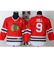 youth nhl jerseys chicago blackhawks #9 hull red[2015 Stanley cup champions][patch A]