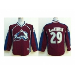 Youth NHL Jerseys Colorado Avalanche #29 Mackinnon red