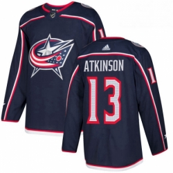 Mens Adidas Columbus Blue Jackets 13 Cam Atkinson Premier Navy Blue Home NHL Jersey 