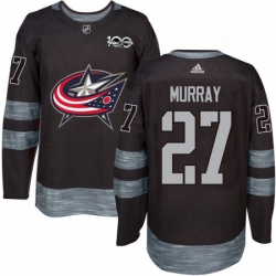 Mens Adidas Columbus Blue Jackets 27 Ryan Murray Premier Black 1917 2017 100th Anniversary NHL Jersey 