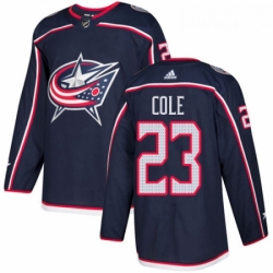 Youth Adidas Columbus Blue Jackets 23 Ian Cole Authentic Navy Blue Home NHL Jersey 