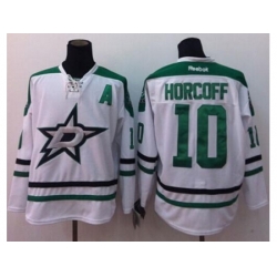 Dallas Stars #10 Shawn Horcoff White Stitched NHL Jersey