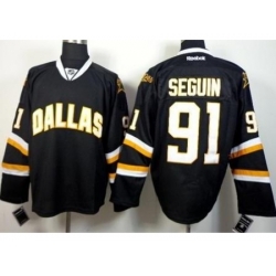 Dallas Stars 91 Tyler Seguin Black NHL Jerseys