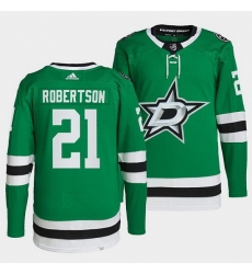 Men Dallas Stars 21 Jason Robertson Green Stitched jersey