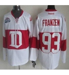 Detroit Red Wings 93 Johan Franzen White Winter Classic NHL Jersey