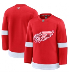 Men Detroit Red Wings Blank Red 2024 25 Home Stitched Hockey Jersey